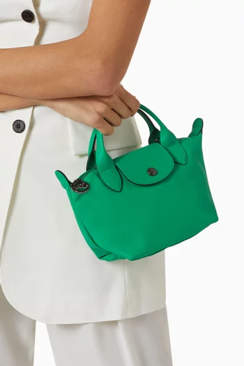 Mini Le Pliage Xtra Handbag in Leather