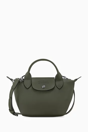Mini Le Pliage Xtra Handbag in Leather