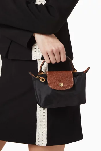 Mini Le Pliage Original Clutch in Canvas