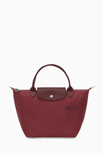 Small Le Pliage Green Tote Bag in Recycled Canvas