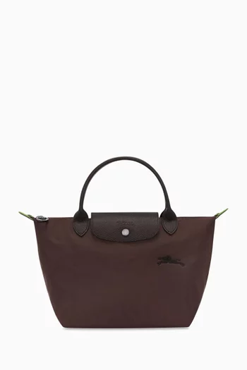 Small Le Pliage Green Tote Bag in Recycled Canvas
