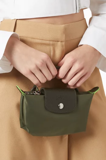 Mini Le Pliage Clutch in Recycled Canvas