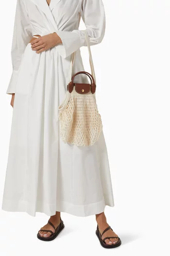 Large Le Pliage Filet Bag in Mesh
