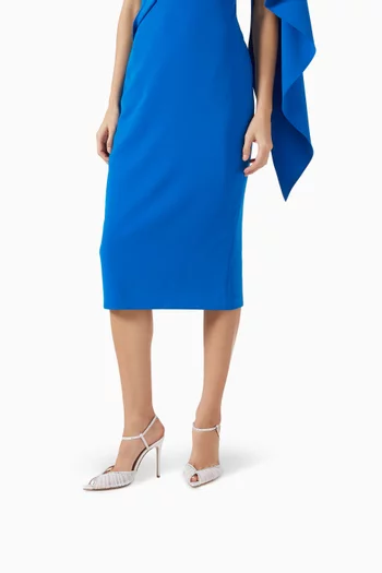 Katy 105 Crystal Sandals in Tulle