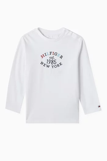 Monotype Logo T-shirt in Cotton-stretch