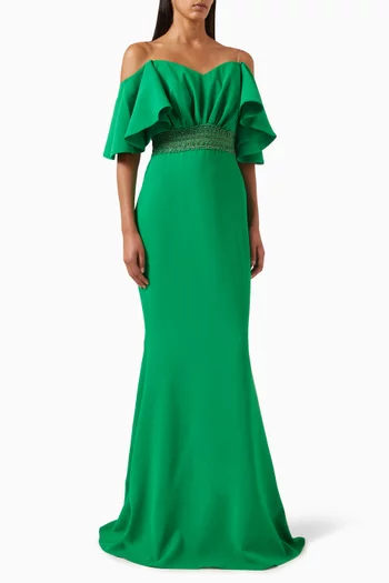 Bead-embellished Maxi Dress
