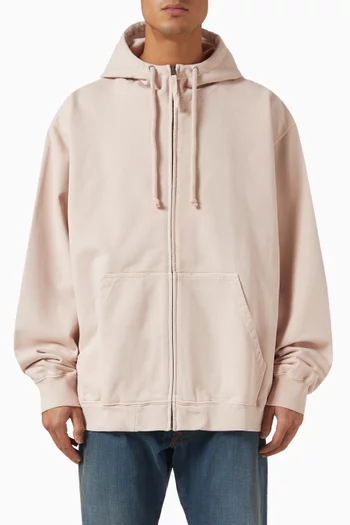 Embroidered Logo Hoodie in Cotton