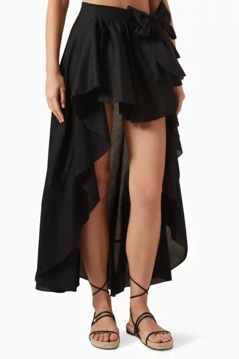 Flamenco Wrap Skirt in Cotton