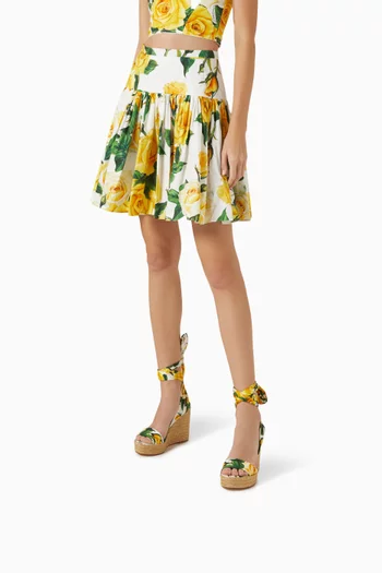 Majolica Espadrille Wedge 110 Sandals in Raffia