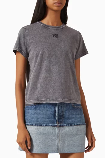 Shrunk T-shirt in Cotton