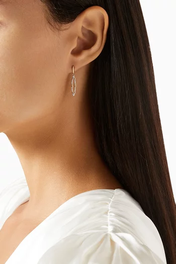 Marquise Diamond Drop Earrings in 18kt Gold