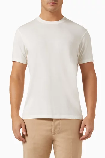 Crew T-shirt in Lyocell & Cotton