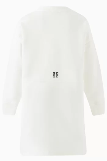 Sweatshirt Dress in Cotton Fleece