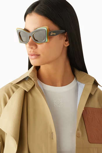 Paula Ibiza Asymmetrical Sunglasses in Acetate