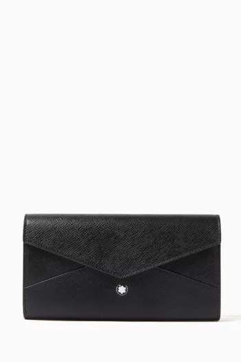 Sartorial Continental Wallet in Leather