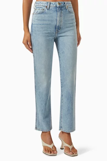 بنطال جينز أبيجال بخصر مرتفع دينم