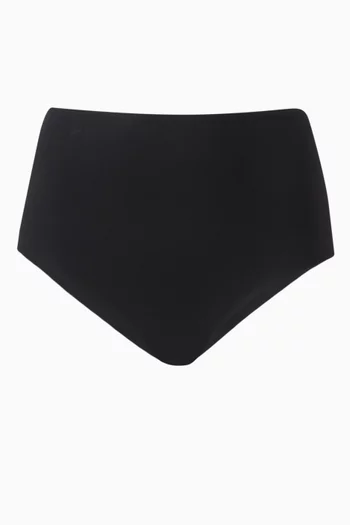 Rooftop High-waist Briefs in Stretch-nylon
