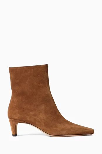 Wally 55 Ankle Boots in Suede