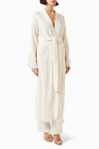 Giovanna Belted Robe in Cotton Blend