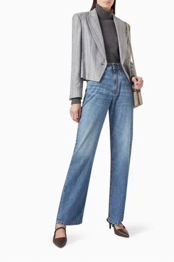Ribbed Turtleneck Sweater in Cashmere