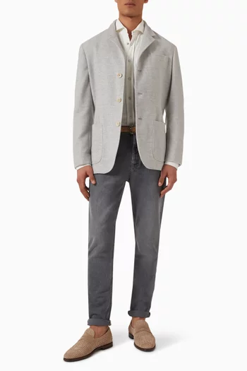 Blazer-style Jacket in Cashmere