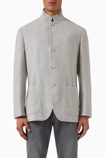 Blazer-style Jacket in Cashmere