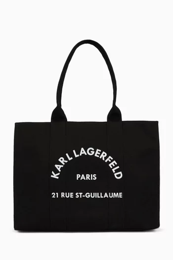 Large Rue St-Guillaume Tote Bag in Recycled Cotton-blend