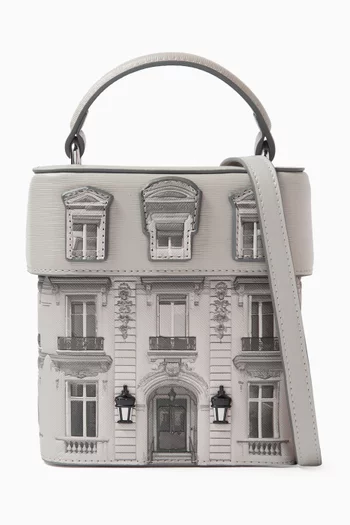 حقيبة كروس ميزون بطبعة Rue St-Guillaume جلد صناعي