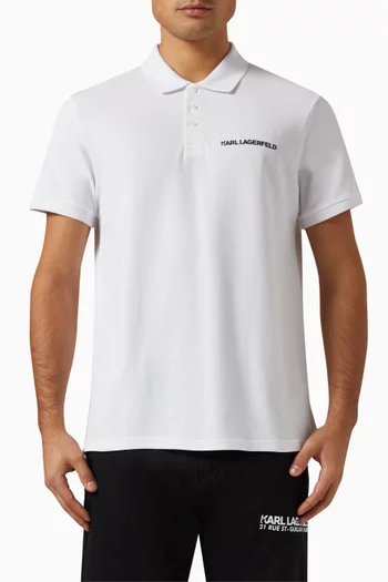 Logo Polo Shirt in Cotton-pique