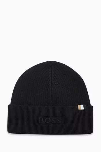 Magico Beanie Hat in Cotton-blend