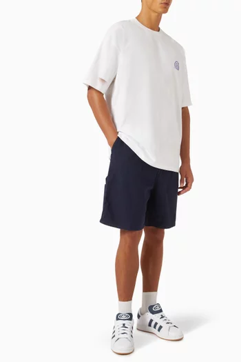Walter Single Knee Shorts in Cotton-blend Canvas