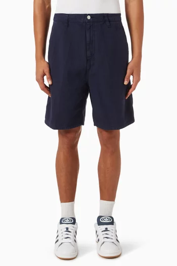 Walter Single Knee Shorts in Cotton-blend Canvas