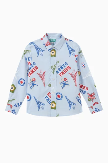 Logo-print Shirt in Cotton