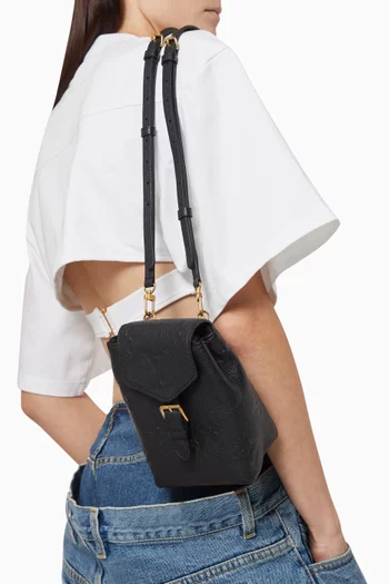 حقيبة ظهر جايانت تايني جلد إمبرينتي بشعار الماركة