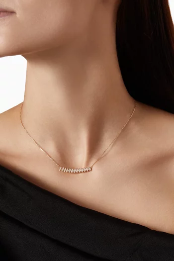 Barq Marquise Diamond Necklace in 18kt Gold