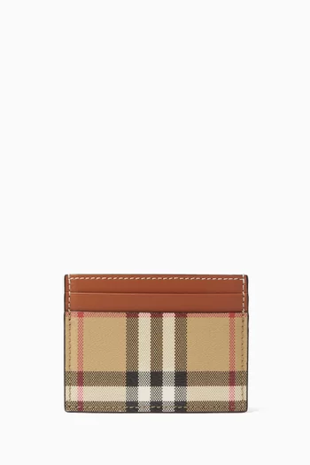 Burberry horseferry check card case top