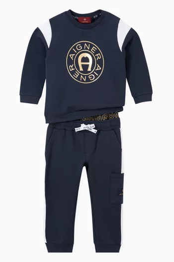 Logo Print Sweatpants in Cotton