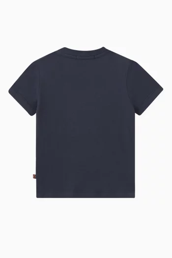 Colour-blocked Logo T-shirt in Cotton