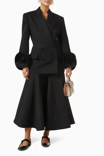 Midi Skirt in Crepe Couture