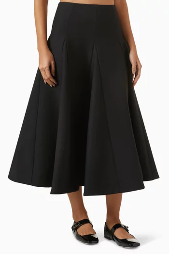 Midi Skirt in Crepe Couture