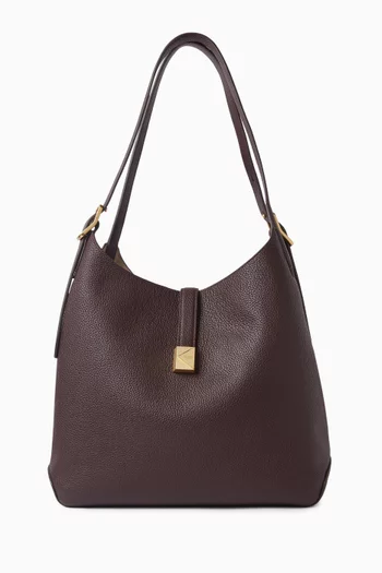 حقيبة كتف ديكو كبيرة جلد حبيبي