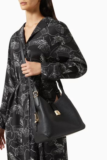 حقيبة كروس ديكو جلد بارز الملمس