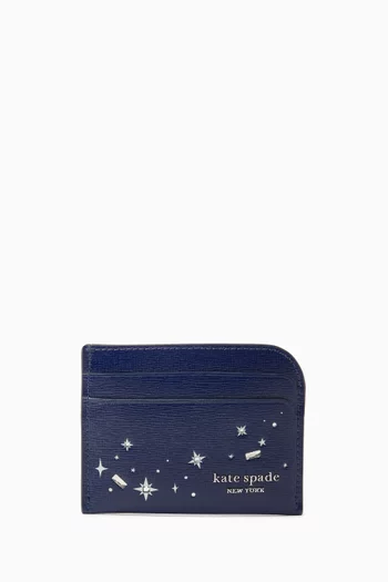Buy Kate Spade New York Blue Starlight Cardholder in Saffiano Leather For Women Online Ounass Saudi