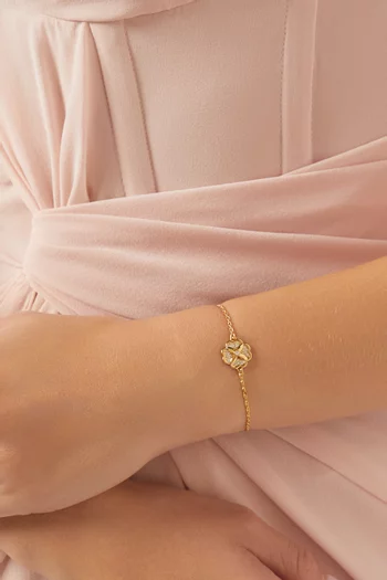 Heritage Bloom Bracelet in Plated Metal