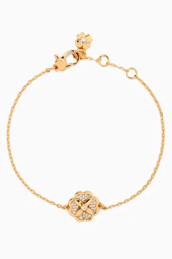 Heritage Bloom Bracelet in Plated Metal