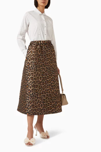 Embellished Shirt in Poplin