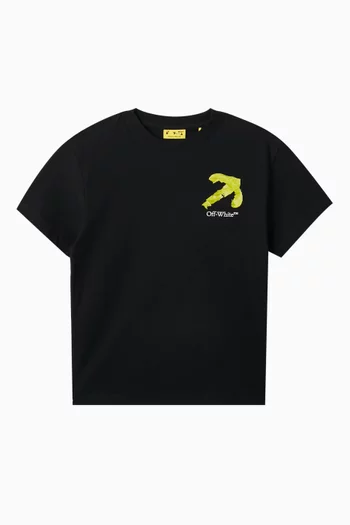Kids off white t shirt clearance