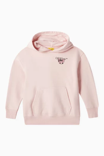 Bow Logo Hoodie in Cotton
