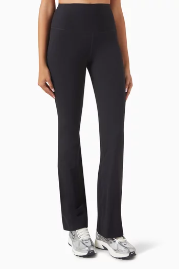 Zenvy Flared Leggings in Rib-knit