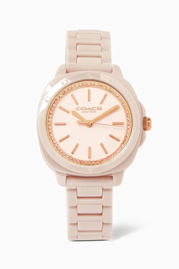 Buy Coach Pink Kitt Ceramic Quartz Watch 34mm For Women Online Ounass Saudi